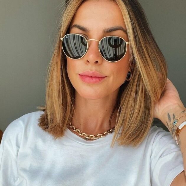 Lunettes Solaire forme ronde verre traité