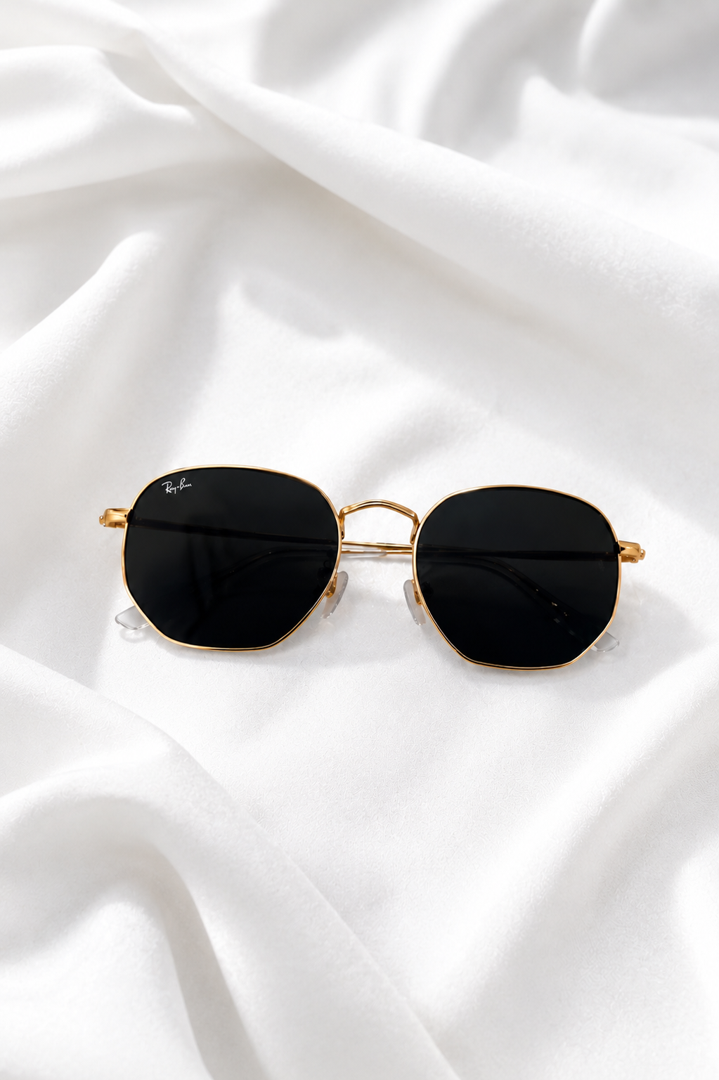 Lunettes forme hexagonal verre traité – Image 2